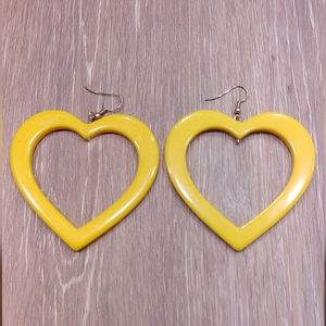 Heart Shaped Acrylic Earrings